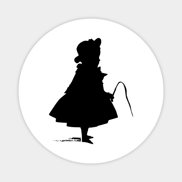 little girl with whip Magnet by xam